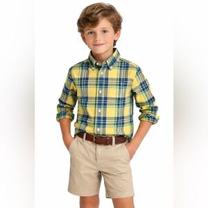 Ralph Lauren Boys Plaid Button-Down Shirt | Preppy Classic